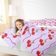 thumbnail image 4 of Feelyou Cute Cherry Fruit Full Size Comforter Sets, Teen Kid Boy Girl Bedding Sets, 3pcs, 4 of 8