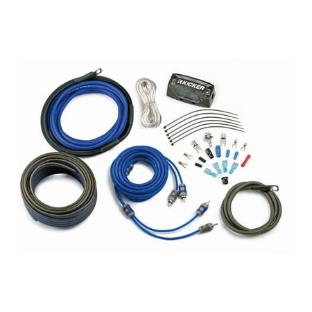 New Kicker 46CK4 Car Audio 4 Gauge 2 Channel Mono Amplifier Installation Kit