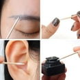 thumbnail image 3 of SwaB de algodón útil creativo creativo herramientas de maquillaje de madera multifuncionales varillas de limpieza de belleza profesionales para mujeres dama 15 cm 100 paquete Inevent CE011610-01B, 3 of 5