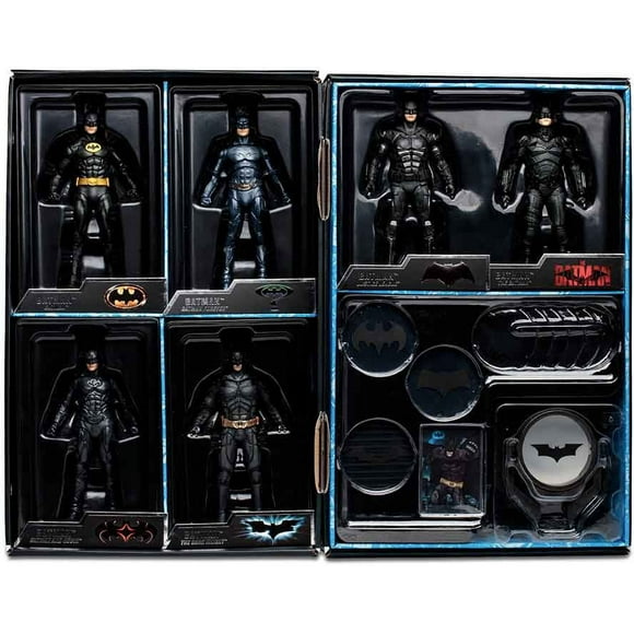 DC Multiverse Ultime WB100 Film Collection 7 Pouces Figurine - Batman Film 6-Pack