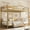 Gold, variant on Metal Bunk Bed Twin Over Twin, Industrial Bunkbeds Heavy Duty Bed with Safety Guard Rails and Space-Saving Design, Noise Free, No Box Spring Needed, Steel Bed for School, Bedroom