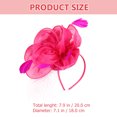 thumbnail image 3 of Fascinator Hat Flower Fascinator Headband Tea Party Hat Prom Banquet Headpiece, 3 of 8