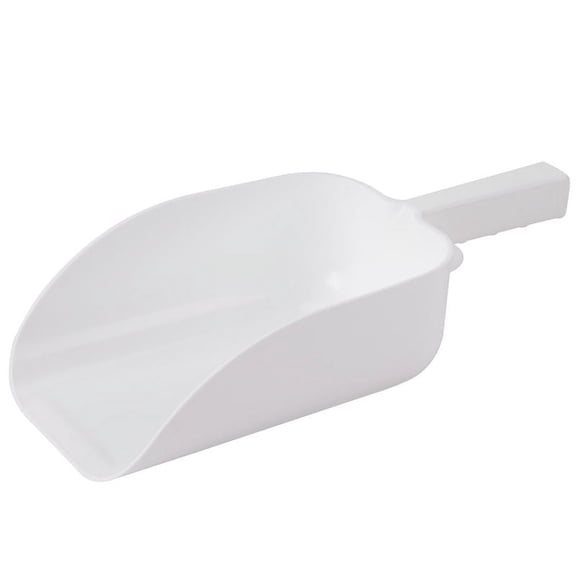 Winco PS-64 64 oz Polypropylene Scoop, White