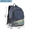 thumbnail image 2 of FORMRS Unisex School Backpack 17" Student Travel Bag with Laptop Compartment, Blue Earth, 2 of 7