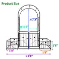 thumbnail image 6 of UBesGoo 6ft x 7.2ft  Garden Arbor Arch Garden Arbor Trellis Climbing Plants,Wedding Party, 6 of 6