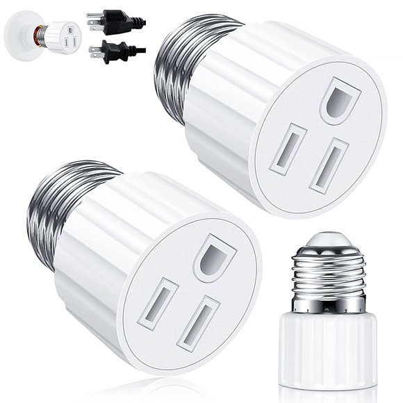 Light Bulb Socket Adapter 3 Prong