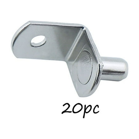 

HMOONORY 20Pcs Simple Cabinet Bracket Partition Board Bracket Wooden Bracket Shelf Pin 7 Character Corner Code with Pin Bracket