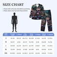 thumbnail image 4 of Yiaed Forest Mushroom Skull Print Men’s Pajamas Set - Long Sleeve Button Down Sleep Shirt and Pajama Bottoms Sleepwear Set Mens Pjs Sets Men's Pajama Bottoms-X-Large, 4 of 7