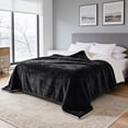 thumbnail image 7 of Imperial Rooms Black Sherpa Fleece Blanket, 2 Pack, Throw Size 50 x 60 Inches, Ultra Soft Reversible Plush Warm Blanket for Bed, Couch & Sofa, All-Season Comfort, 7 of 7