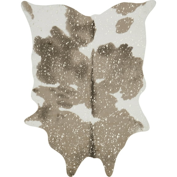 Loloi Bryce Faux Cowhide Taupe / Champagne Area Rug
