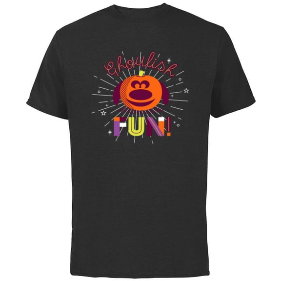 Disney PIXAR Up Dug Halloween Ghoulish Fun - Short Sleeve Cotton T-Shirt for Adults - Customized-Black