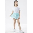 thumbnail image 3 of Girls Flowy Shorts,Spandex Liner 2-in-1 Youth Butterfly Skirts for Fitness, Running, Sports, 3 of 5