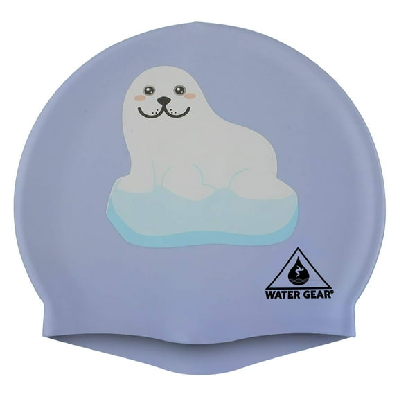 Water Gear Swim Cap SEAL ON ICEBERG