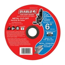 Diablo 6 in. Dia. x 7/8 in. Aluminum Oxide Metal Cut-Off Wheel 1 pk