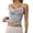 A-Black254, variant on Womens Tank Tops Spaghetti Straps Scoop Neck Loungewear Tops Slim Fit Horizontal Stripe Contrast Trim Fitted Cami Tops