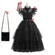 thumbnail image 5 of Disfraz de Halloween para niñas, Vestido de Cosplay para eventos negros, ropa de fiesta de noche para niños, Vestido gótico de moda, 5 of 5