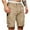 Khaki, variant on Men's Cargo Shorts Solid Color Casual Sports Loose Shorts Black
