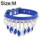 thumbnail image 2 of Collar para perros y gatos con diamantes de imitación, bonito collar de gatito con cristales brillantes, collar de cuero suave y ajustable para perros, 2 of 5