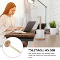 thumbnail image 2 of Raindrops Toilet Paper Holder Wooden Brown Simple Design Home Decoration 1Pack 12.6x5.9in, 2 of 8