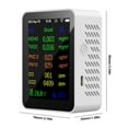 thumbnail image 4 of Monitor Del Aire 12 en 1 PM2.5 PM10 CO CO2 TVOC HCHO AQI Tester () Blanco, 4 of 6