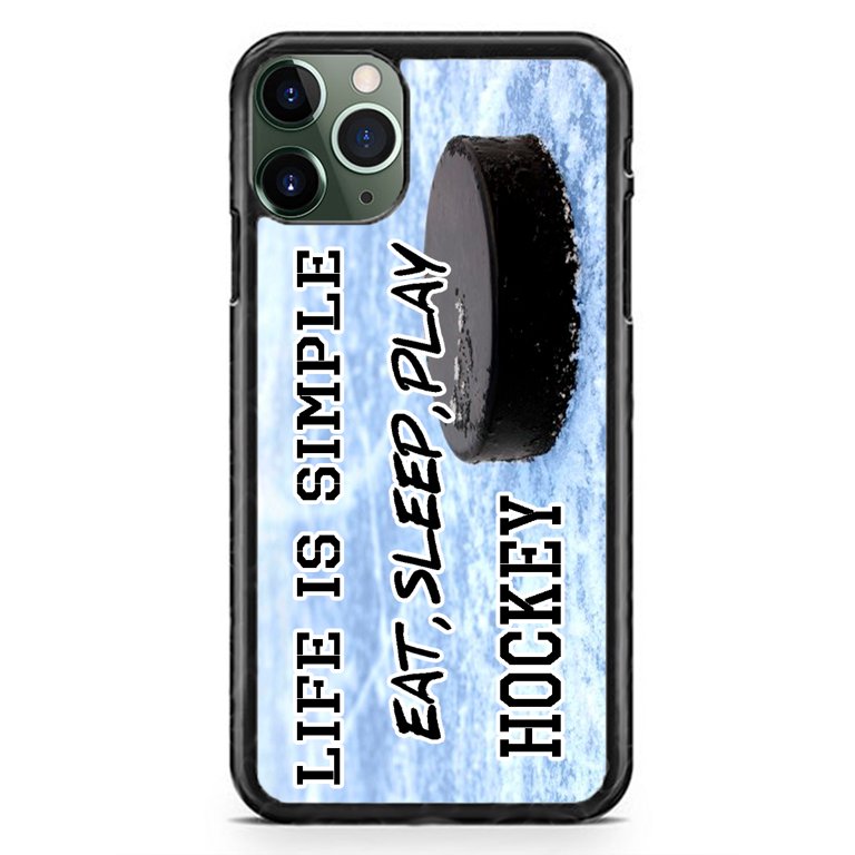 Eat Sleep Play Hockey Sports Phone Slim Shockproof Hard Rubber Custom Case  Cover For iPhone 13 Pro Max Mini 12 XS XR - Walmart.com
