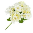 thumbnail image 4 of MesaSe 5-branch Artificial Flower Bouquet Simulation Floral Decor Wedding Party Cloth Fake Flower Home Decor  Light Blue, 4 of 7