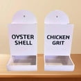 thumbnail image 5 of Oyster Shell and Grit Feeder, Hanging Chicken Feeder Trough, Chicken Coop Accessories (Black-B), 5 of 7