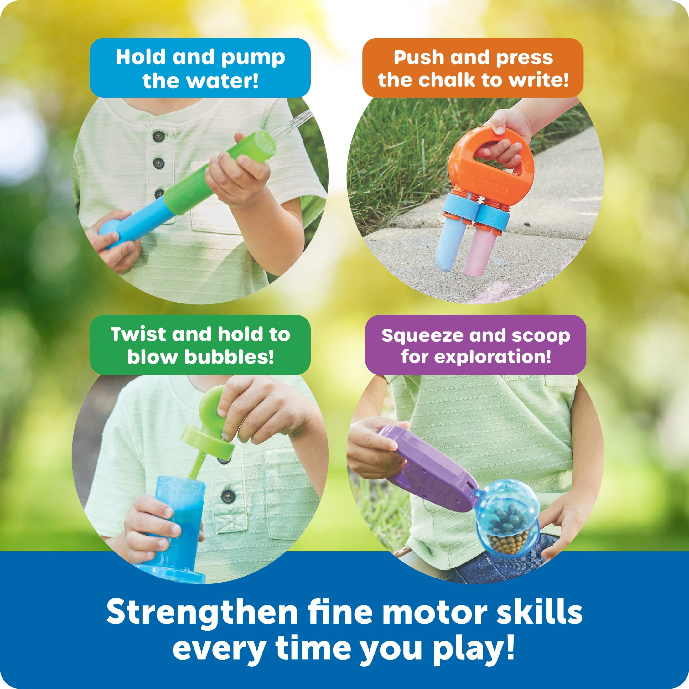 Learning Resources Helping Hands Outdoor Sensory Tools Sensory Fidget Toys Best Backyard Toys Ages 3 and Up