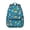 Beagle and Beach, variant on Puppy and Dog Paw Print Blue Backpack for School, Cute School Bag with Adjustable Shoulder Straps and Padded Back, 15.3"x11"x7.1"