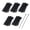Black 500pcs, variant on 100 Pcs Reusable Beaded Cable Ties, 150MM Heavy Duty Nylon 66 Zip Ties, Adjustable Wire Management for Home Office Garage Garden Electronics Plant