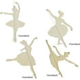 thumbnail image 2 of 16 Pack 6 Inch Wood Silhouette Ballerina Crafts Unfinished Wood Silhouette Ballerina Cutouts Wooden Silhouette Ballerina Hanging Ornaments DIY for Home Party Decoration Craft Project, 2 of 6