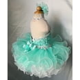 thumbnail image 5 of Jenniferwu G040-2 Infant Toddler Baby Newborn Little Girl's Pageant Party Birthday Dress Blue Size 3-6M, 5 of 5