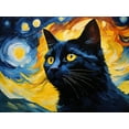 thumbnail image 4 of Stephen Chambers 18x15 White Modern Wood Framed Wall Art Titled - Black Cat 6, 4 of 6