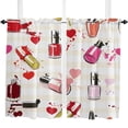 thumbnail image 5 of Cosmetic Nail Polish Female Cartoon Curtains For Living Room Bedroom Window Treatment Home Decoration Drapes Kitchen Curtain, 5 of 7