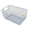 Blue, variant on Metal Mesh Basket, Wire Storage Organizer Basket Multi-function Hanging Kitchen Baskets with Wood Handle for Kitchen Bathroom Picnic Home, Rectangle
