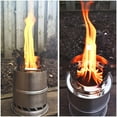 thumbnail image 3 of Mastiff Gears Poêle en Acier Inoxydable pour camping, Barbecue, Randonnée, Pêche, 3 of 5