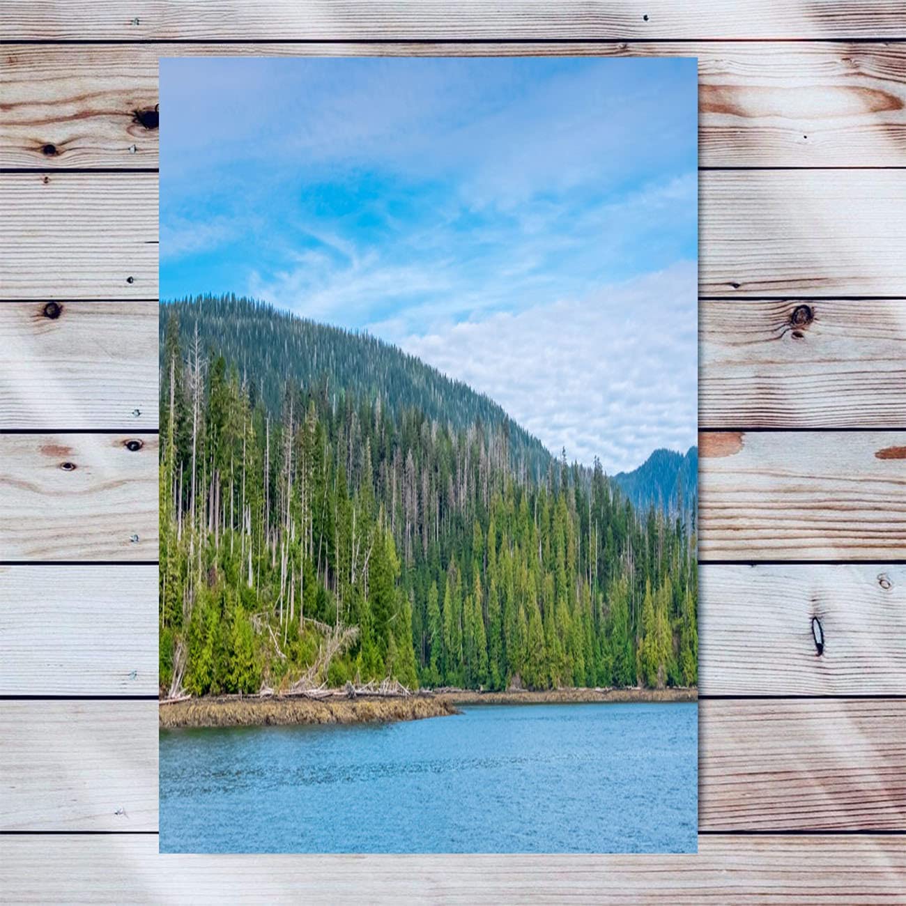 USA Canvas Wall Art For Living Room Modern Artwork Cruising In Misty