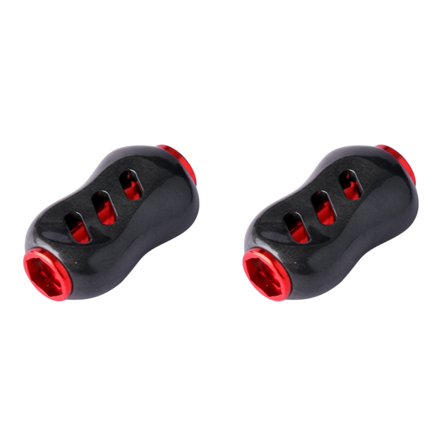 Carrete Pesca Perilla Fibra Carbono Aparejos Ergonómicos () Rojo
