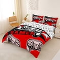 thumbnail image 3 of Erosebridal Boys Gamer Duvet Cover Set, Video Game Controller Bedding Full, Red, Gamepad Reversible, 1 Duvet Cover and 2 Pillowcases (No Comforter), 3 of 5