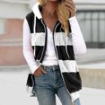 thumbnail image 2 of Lovskoo 2024 Womens Fuzzy Fleece Vest Cozy Sleeveless Winter Warm Vests with Pocket Zip Up Hooded Waistcoat Outerwear Black, 2 of 6