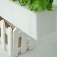 thumbnail image 3 of Coofit Picket Fence Planter Creative Wood Picket Fence Pot Artificial Plant Containers, 3 of 9