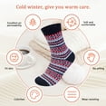 thumbnail image 3 of Loritta 5 Pairs Womens Socks Wool Socks, Cashmere Thick Knit Warm Winter Socks for Women Gifts, 3 of 6