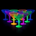 thumbnail image 4 of Essentiels de Fête Verres Margarita en Plastique Dur Deux Pièces 12 Onces, Néon Assorti, 12 Unités, 4 of 5