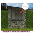 vidaXL Gabion Basket UShape Galvanized Steel Raised Bed Fence Multi
