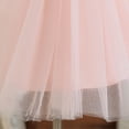 thumbnail image 7 of Flower Girl Sleeveless Pink V-Back with Big Bow Birthday Holiday Princess Dresses for Wedding 12-18 Months, 7 of 7