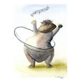 thumbnail image 2 of Shefranov, Olga 15x18 Gold Ornate Wood Framed with Double Matting Museum Art Print Titled - Hippo, 2 of 4