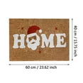 thumbnail image 3 of GQDIN Merry Christmas Doormat Christmas Tree Santa Snowflake Decorate Welcome Mat Holiday Front Door Decor Non-Slip Entrance Rug Home Decor Gift For Family Friends Indoor Outdoor Use, 3 of 4