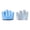 Blue size L, variant on Yihuala Four Finger Fitness Exercise Gloves for Women Half Finger Yoga Gloves for Yoga Pilates Cycling Power Lifting and Workout