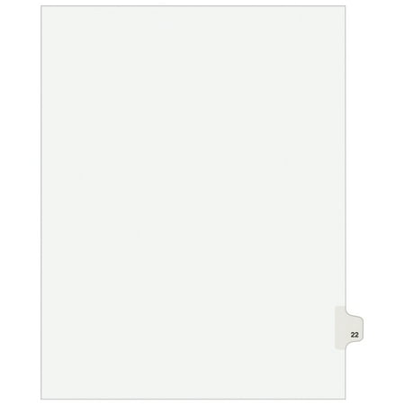UPC: 0072782010225 | Avery Legal Paper Divider  Avery Style  White  Side Tab 22 (01022)