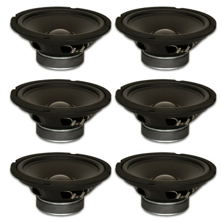6 Goldwood Sound GW-8024 Rubber Surround 8 Woofers 190 Watts each 4ohm Replacement Speakers
